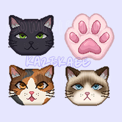 Emotes set for cxdenza on twitch (emotes set x4)